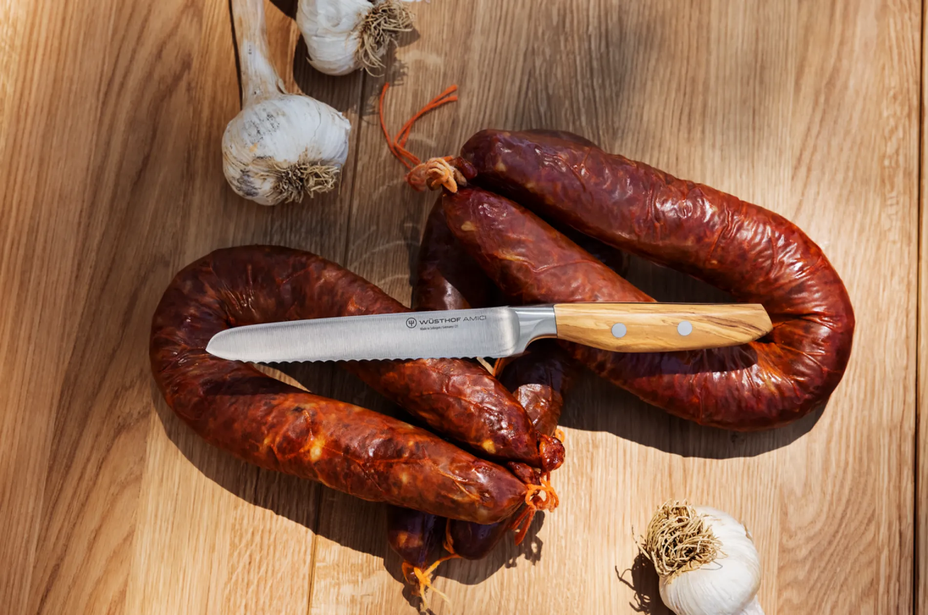 Wüsthof Aufschnittmesser>Amici Aufschnittmesser 14 cm | mit Wellenschliff