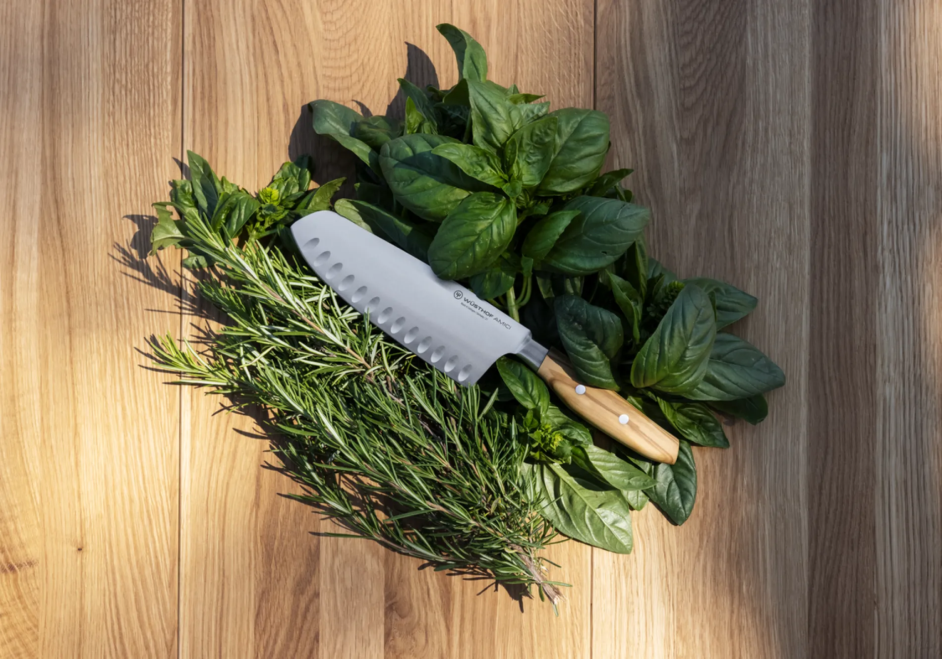 Wüsthof Asiatische Messer>Amici Rotoku 17 cm | mit Kullenschliff