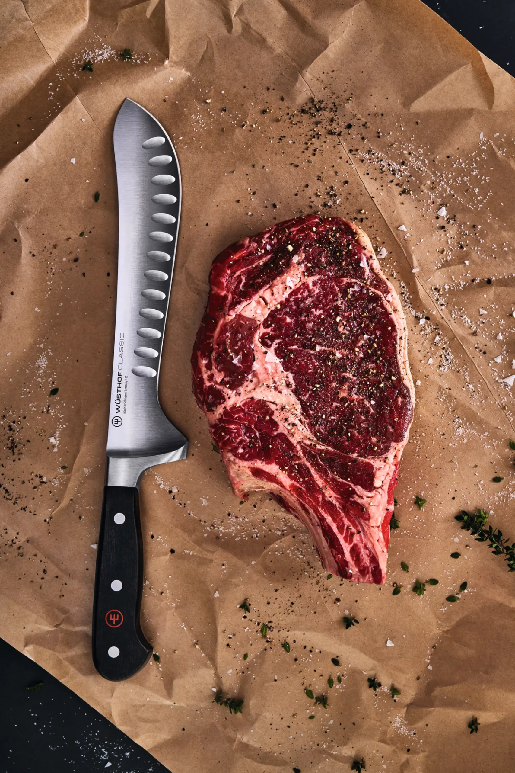 Wüsthof Hack-& Fleischmesser>Classic Butcher Knife 20 cm | mit Kullenschliff