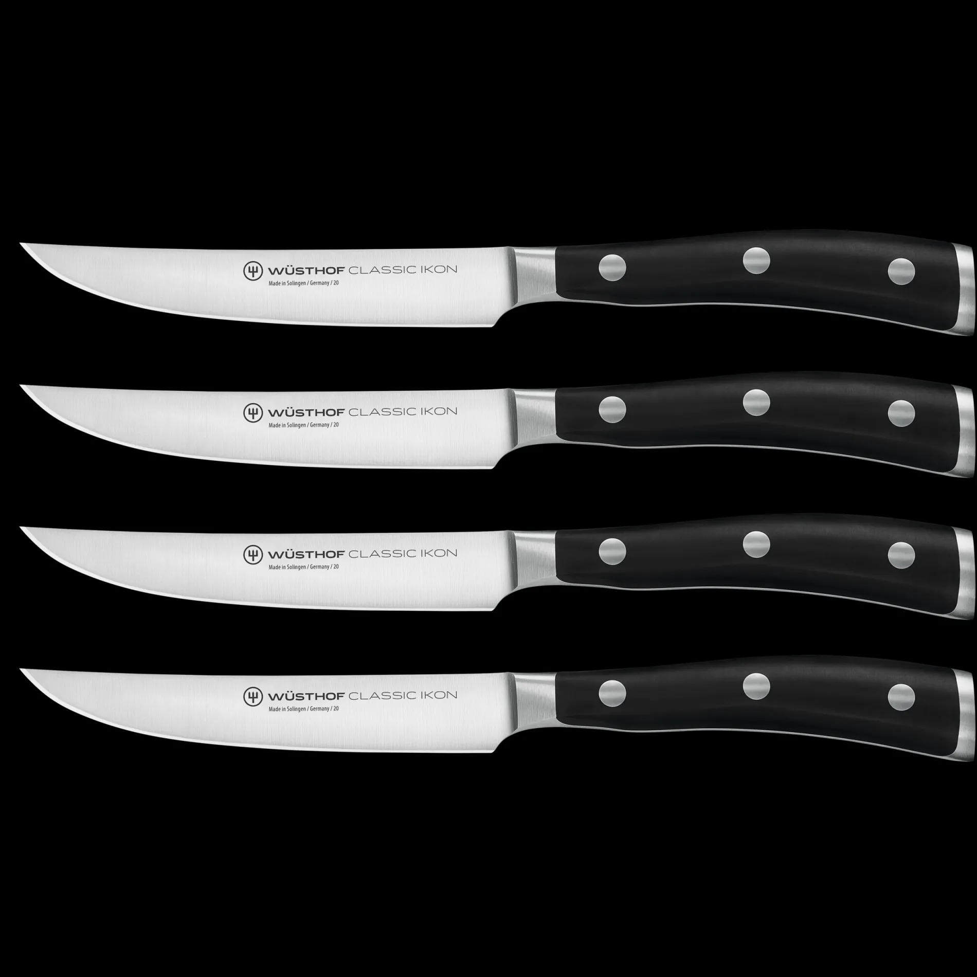 Wüsthof Messersets|Steakmesser>Classic Ikon Steakmessersatz mit 4 Messern