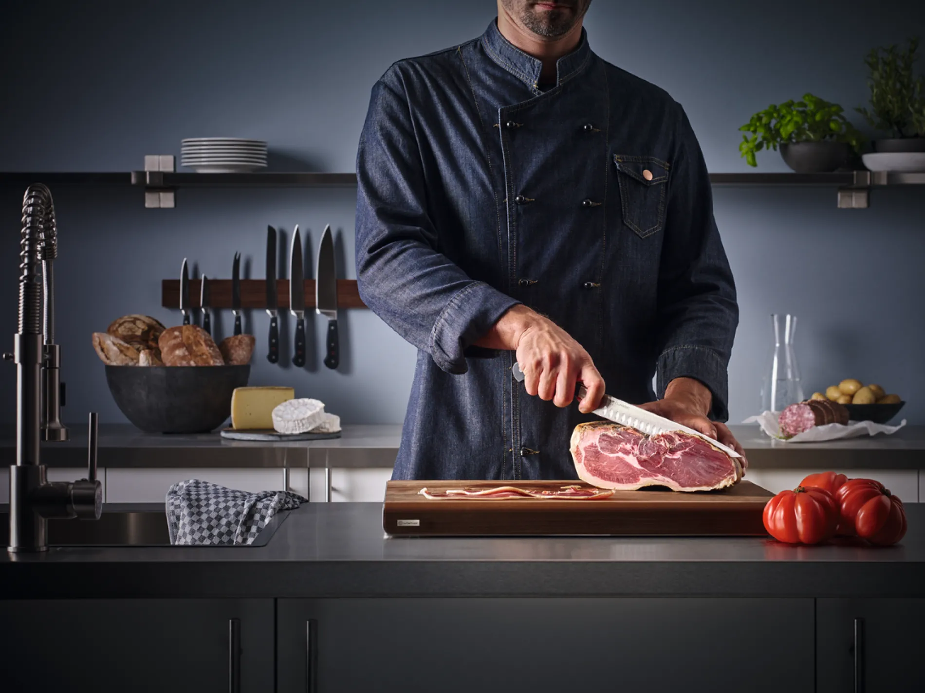 Wüsthof Tranchiermesser>Classic Schinkenmesser 26 cm | mit Kullenschliff