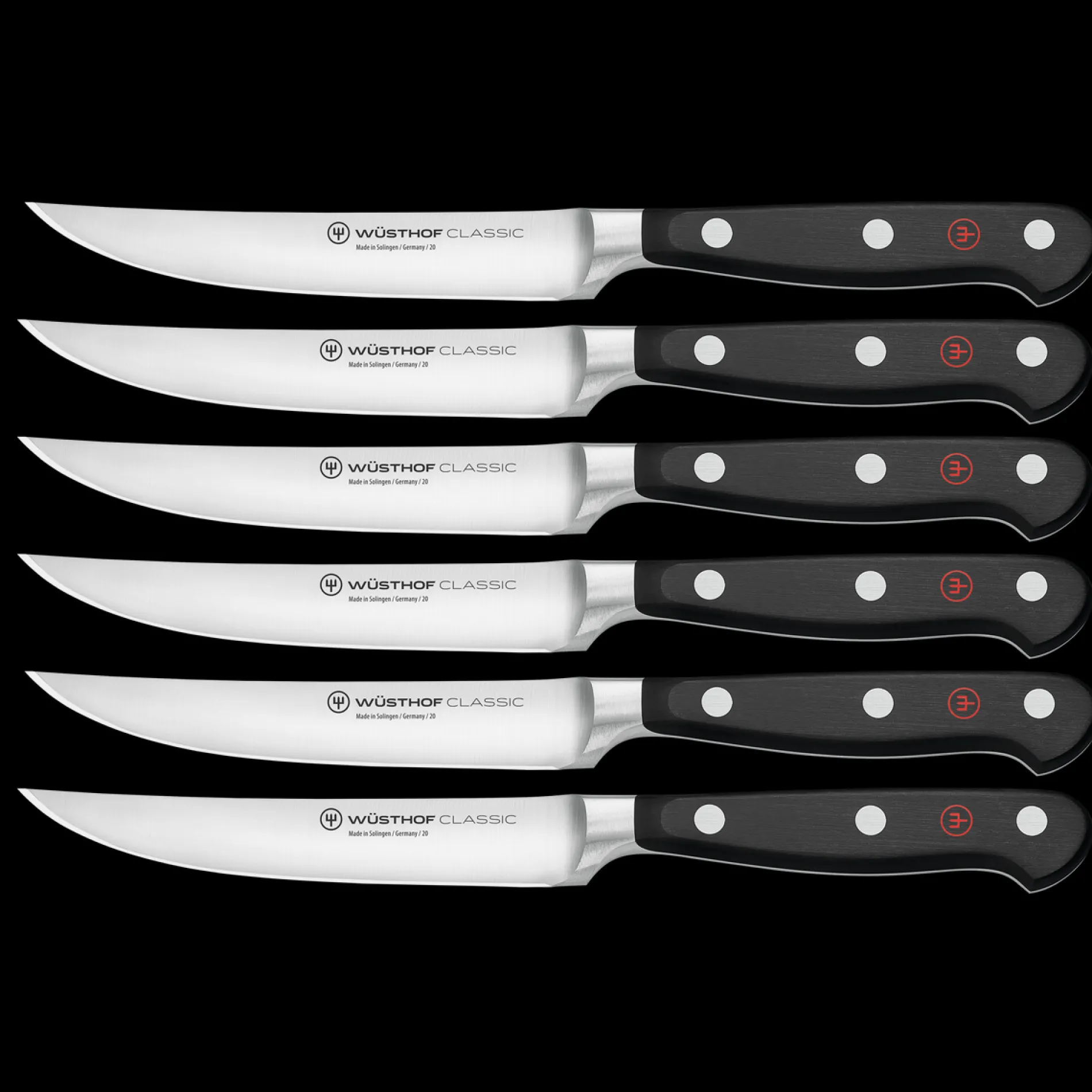 Wüsthof Messersets|Steakmesser>Classic Steakmessersatz mit 6 Messern