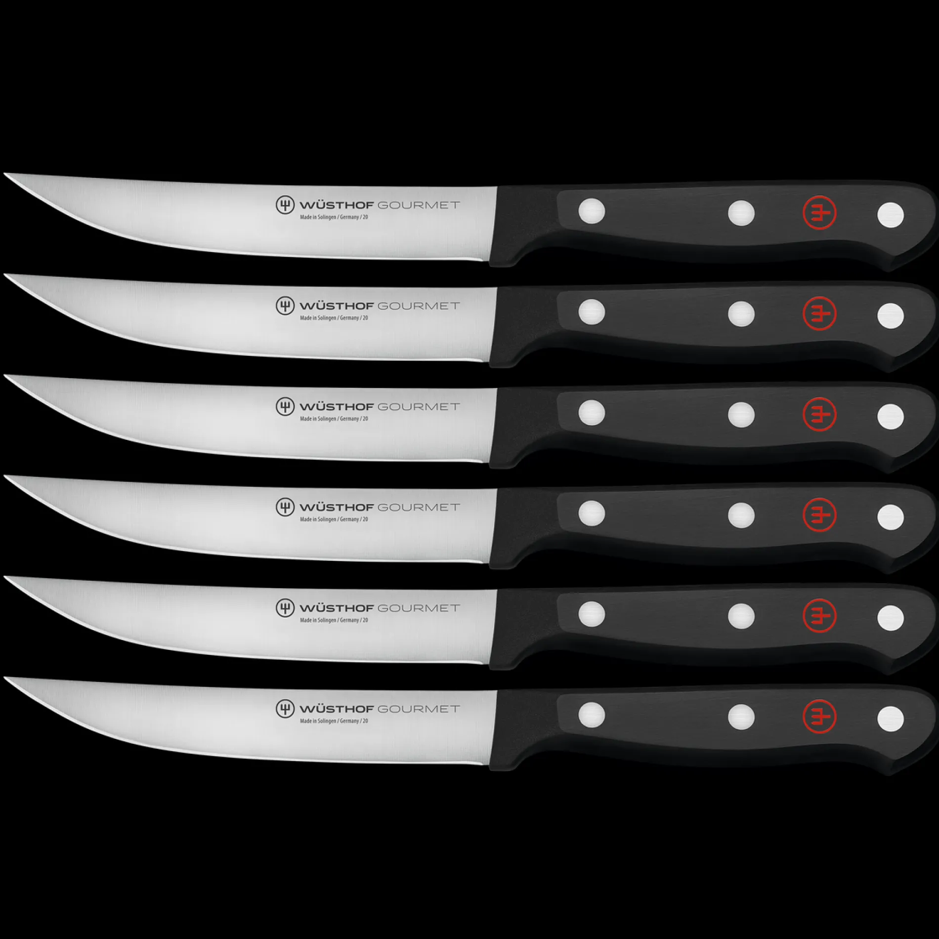 Wüsthof Messersets|Steakmesser>Gourmet Steakmessersatz mit 6 Messern