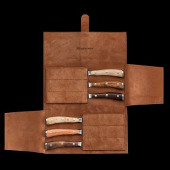 Wüsthof Messersets|Steakmesser>Ikon Selection Steakmesserset mit 6 Messern im Lederetui