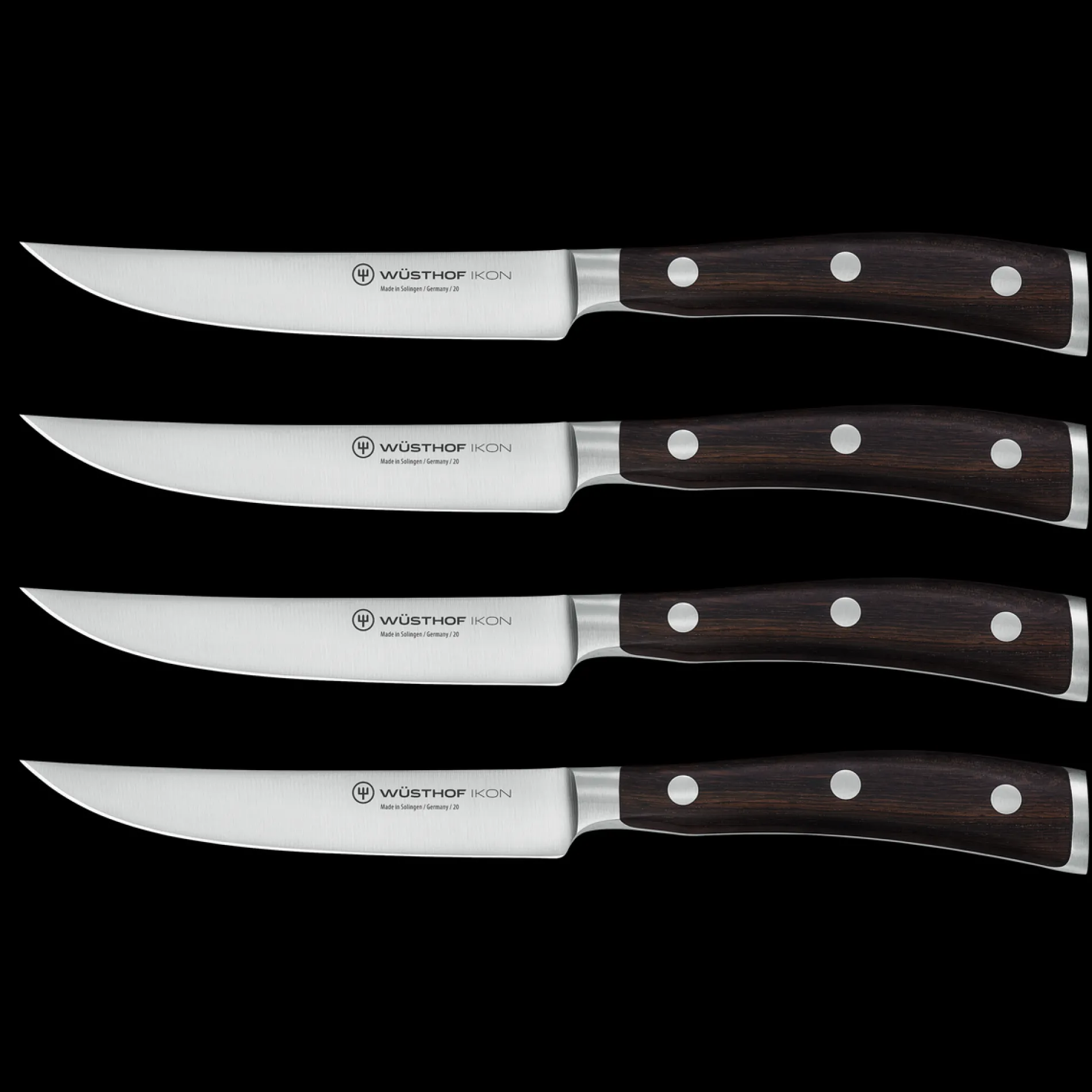 Wüsthof Messersets|Steakmesser>Ikon Steakmessersatz mit 4 Messern