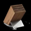 Wüsthof Messeraufbewahrung>Messerblock | 6 Steckplätze | Thermobuche mit Edelstahl